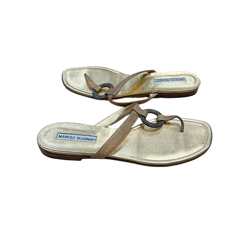 Manolo Blahnik Thong Sandals - Size 9,5 /Euro 39 1/2