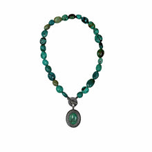 Load image into Gallery viewer, Carolyn Pollack Turquoise Pendant Necklace