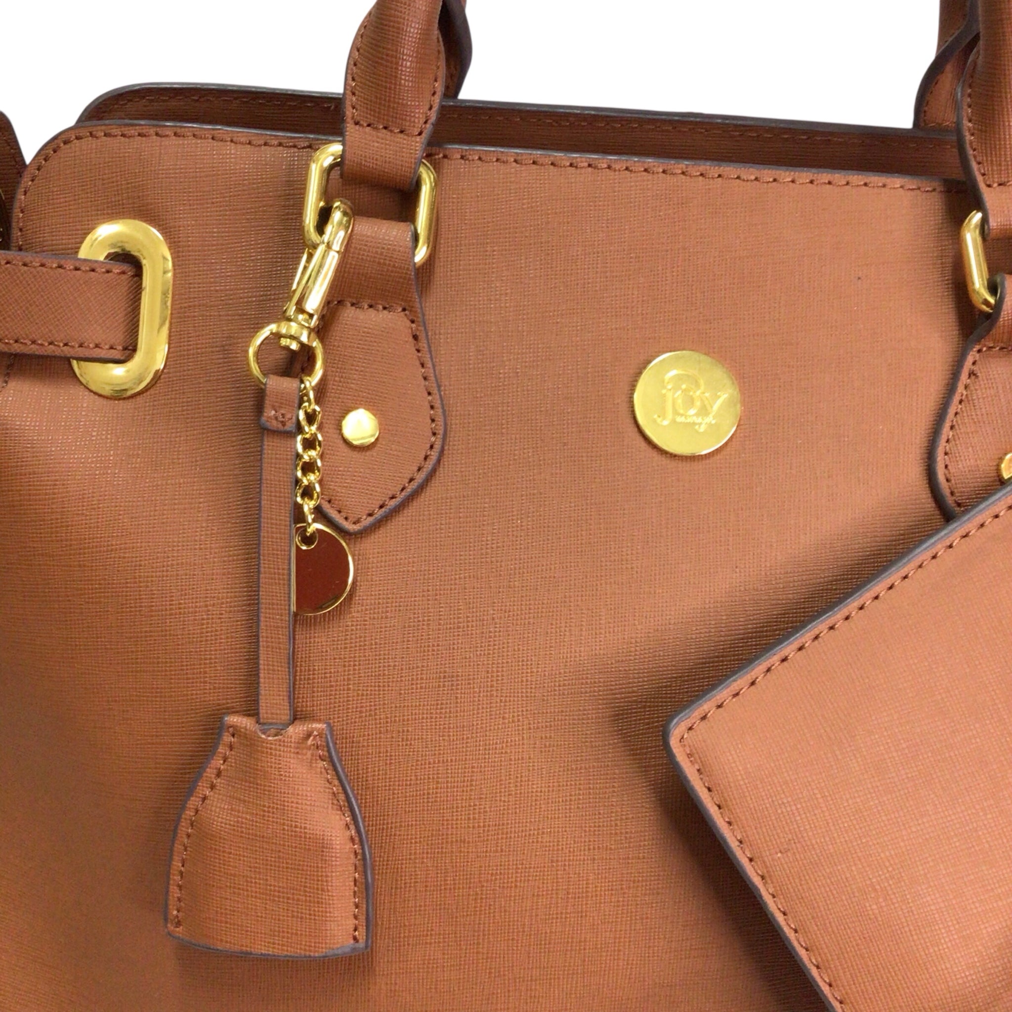 Large Brown Joy Iman Handbag and Wristlet