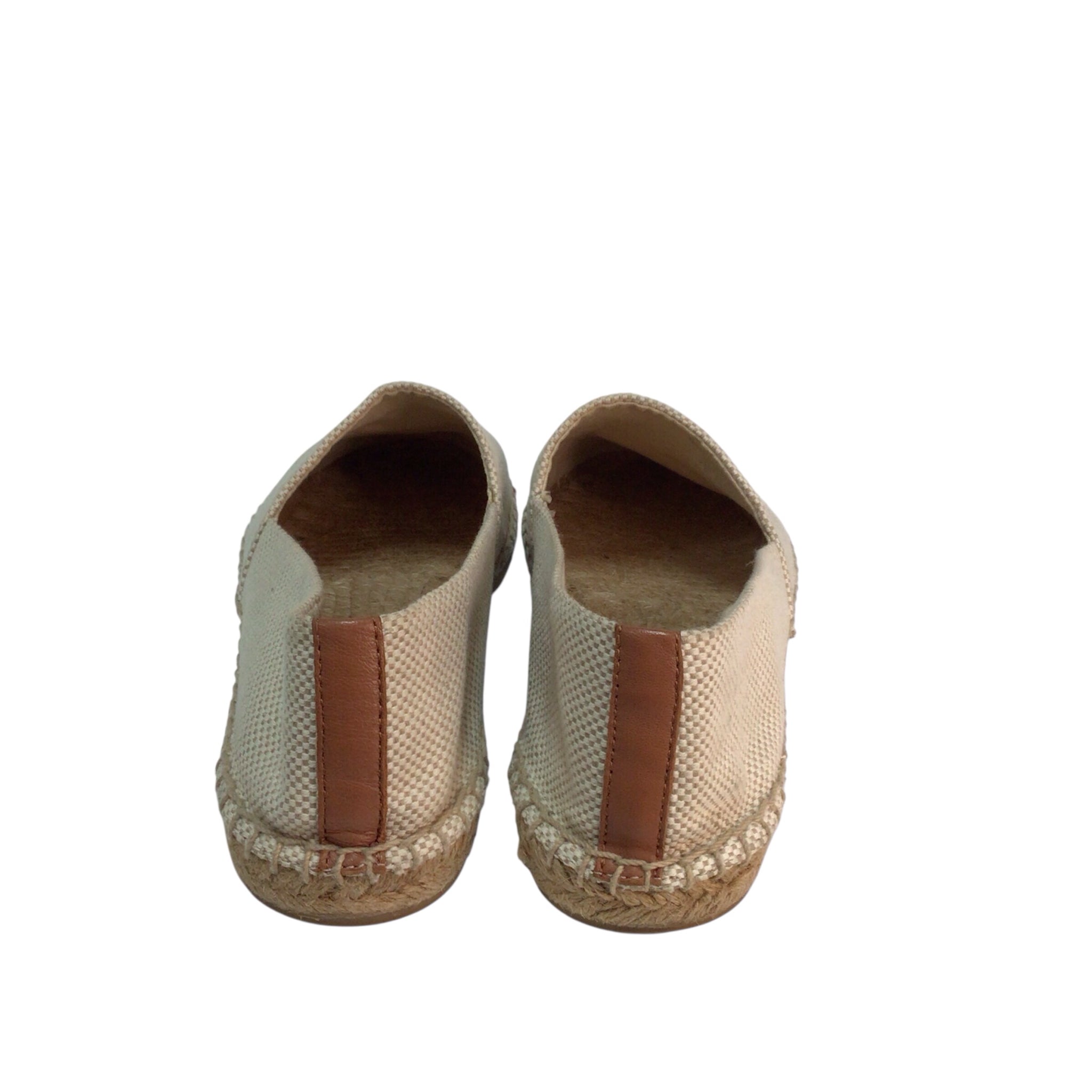 Tory Burch Color Block Flat Espadrille Tan Size 8.5