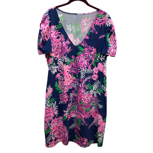 Lilly Pulitzer Short Sleeve Aleece Oyster Bay Dress Size XL