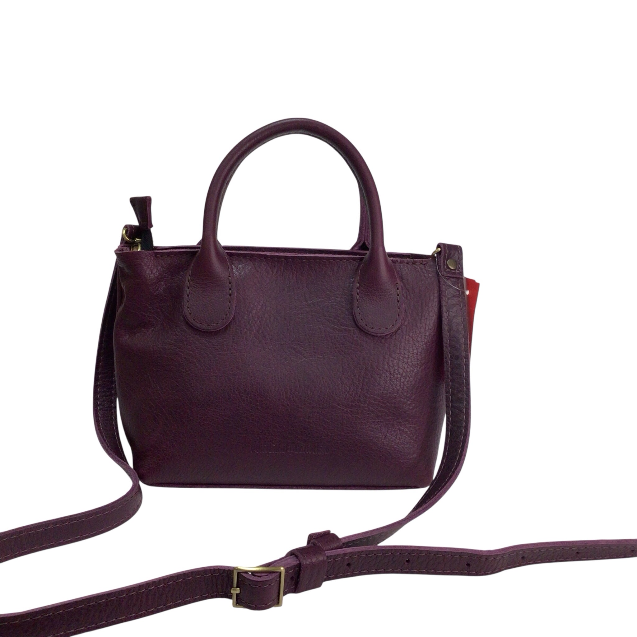 Portland Leather Small Plum Crossbody Bag / Satchel