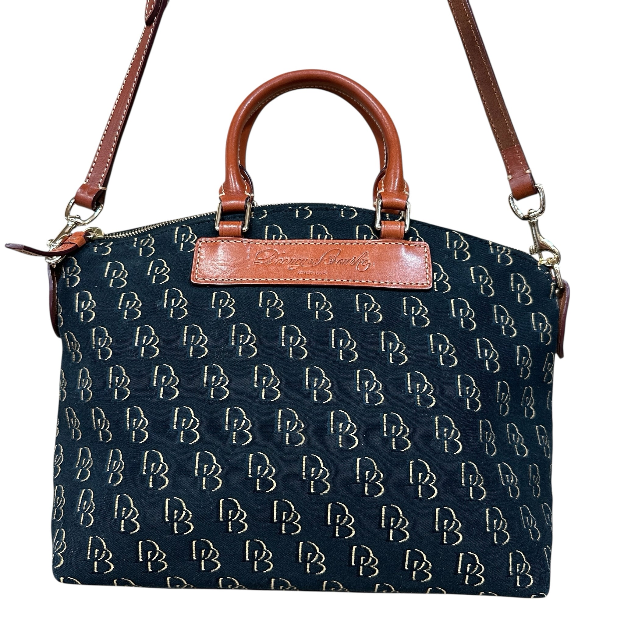 Dooney & Bourke Signature Coated Canvas Satchel Crossbody Bag