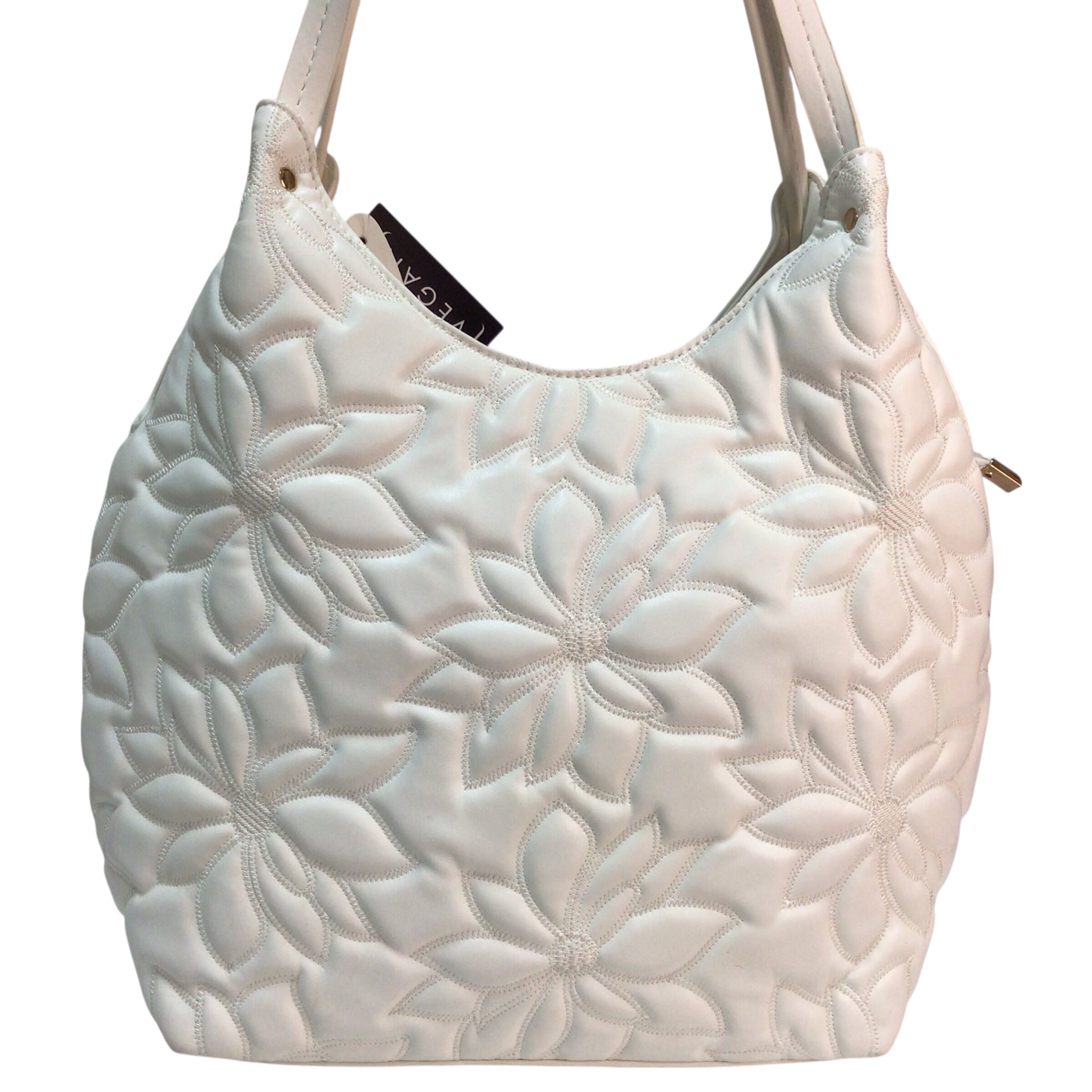 White Vegan Leather Handbag NWT