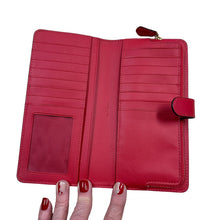 Load image into Gallery viewer, Coach Smooth Leather Skinny Wallet Candy Apple Red