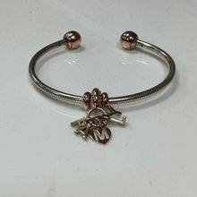 Load image into Gallery viewer, Pandora Cuff Bracelet with Family Charm