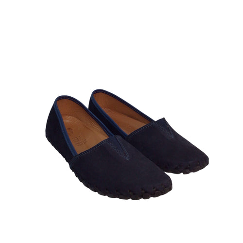 Spring Step Suede Navy Loafers Size 8.5