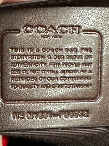 Coach Sierra F66932 Ostrich Embossed Mini Leather Satchel