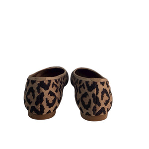 Vivaia Tan and Black Leopard Flat Shoes Size 7