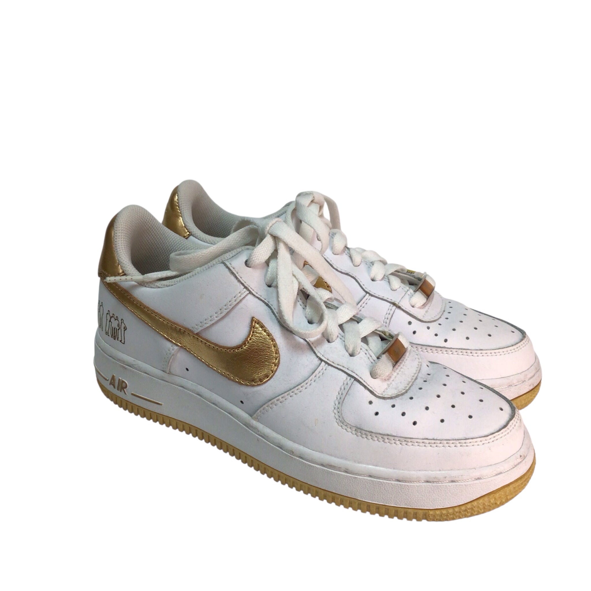 Nike Air Force XXV '82  White Gold Sneakers Women Size 6