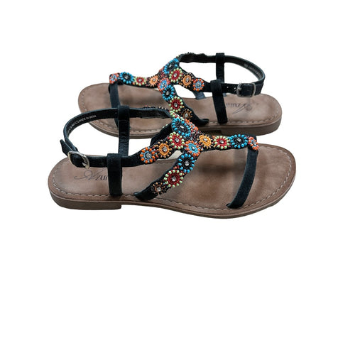Azura Anatia Black Multi Women's Sandals - Size 8.5