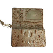 Load image into Gallery viewer, Brahmin Tan And Brown Wristlet Wallet
