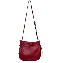 Load image into Gallery viewer, Lodis Kimberly Red Leather Crossbody Bag