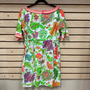 Gretchen Scott Short Sleeve Floral Dress Size XS