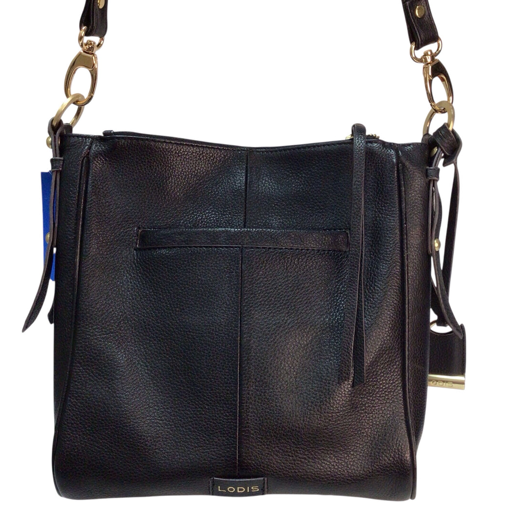 Lodis Leather Shoulder Bag Black