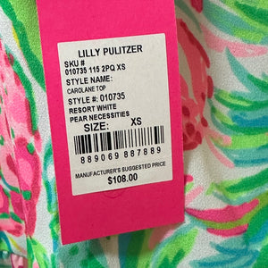 Lilly Pulitzer Carolane Sleeveless Top - Size XS