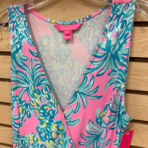 Lilly Pulitzer Sleeveless Misha Wrap Dress Pelican Pink - Size Medium