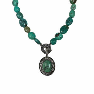 Carolyn Pollack Turquoise Pendant Necklace