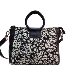 Load image into Gallery viewer, HOBO Sheila Black White Satchel Crossbody Bag