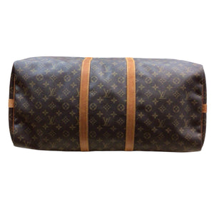 Pre-owned Louis Vuitton Keepall Bandouliere 55 Monogram Canvas Travel Bag FH874