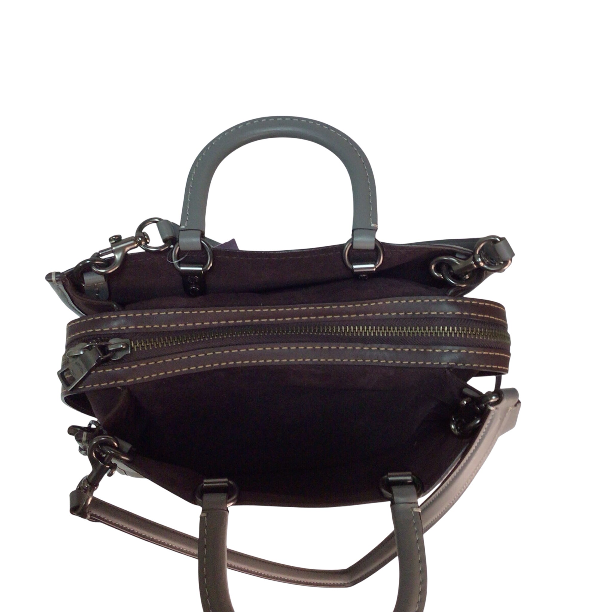 Coach Rogue Large Gray Handbag/Satchel