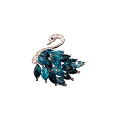 Load image into Gallery viewer, Swan Rhinestone Brooch Pin