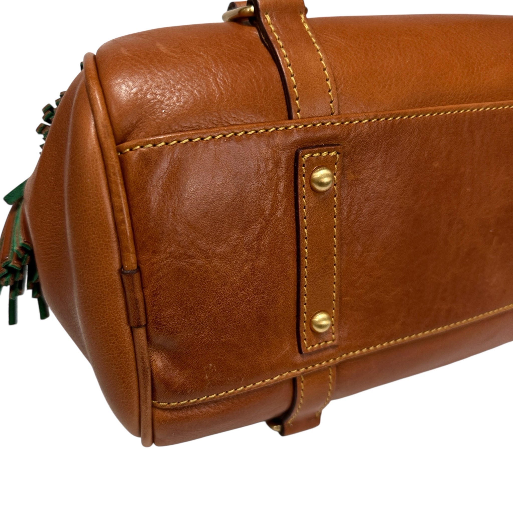 Dooney & Bourke Florentine Leather Satchel Brown