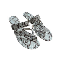 Load image into Gallery viewer, Vince Camuto Snake Print Moentha Heeled Sandals Size 8