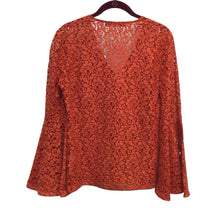 Load image into Gallery viewer, Zara Woman Lacy Cotton Blended Long Sleeve Top Size S