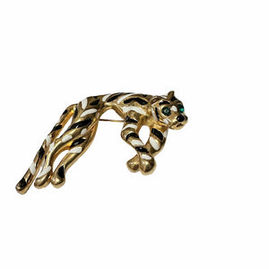 Vintage Leopard Brooch Pin
