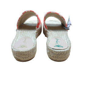 Joules Aria Coral Slip on Espadrille Sandals - Size 7