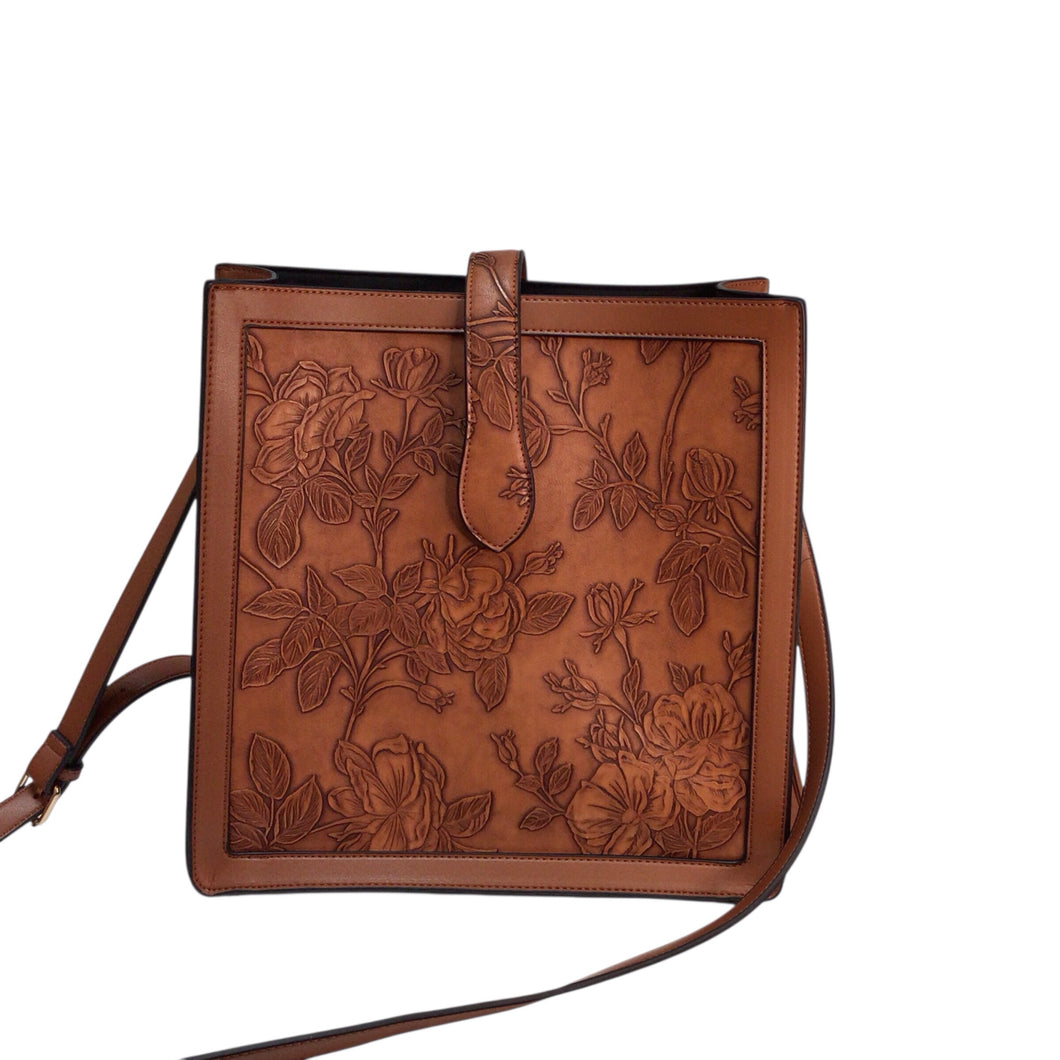 Cato Large Brown Crossbody Bag