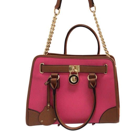 Dasein Two Tone Satchel Shoulder Bag