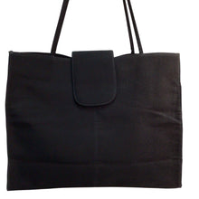 Load image into Gallery viewer, TravelSmith Black Foldable Tote Bag
