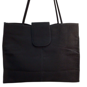 TravelSmith Black Foldable Tote Bag