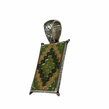 Load image into Gallery viewer, Carolyn Pollack Sterling Silver Relios Multi-stone Inlay Gold Vermeil Pendant