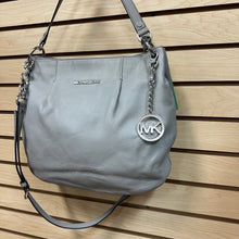Load image into Gallery viewer, Michael Kors Leather Satchel Crossbody Bag Gray