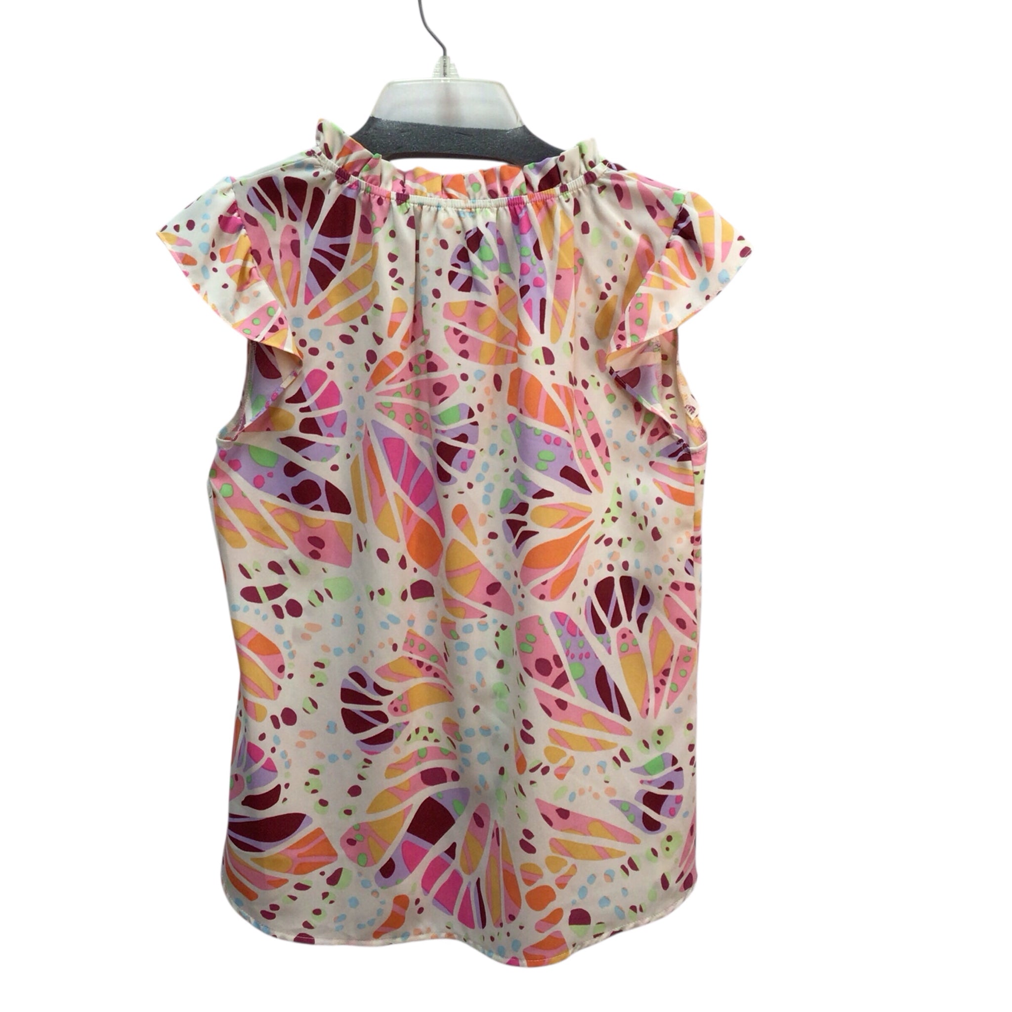 Adora Pink/Purple Short Sleeve Top Size Small