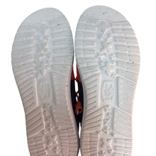Load image into Gallery viewer, Hey Dude Orange and Black Wally Tri Party Animal Shoes Size 9.5 NWT