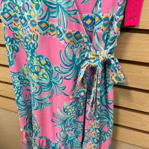 Lilly Pulitzer Sleeveless Misha Wrap Dress Pelican Pink - Size Medium