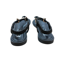 Load image into Gallery viewer, FFF Fashion Forward Footwear The Santorini Catwalk Design Sandal Black Size 7.5