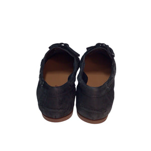 Lucky Brand Tineera Black Suede Loafers Size 8.5 M