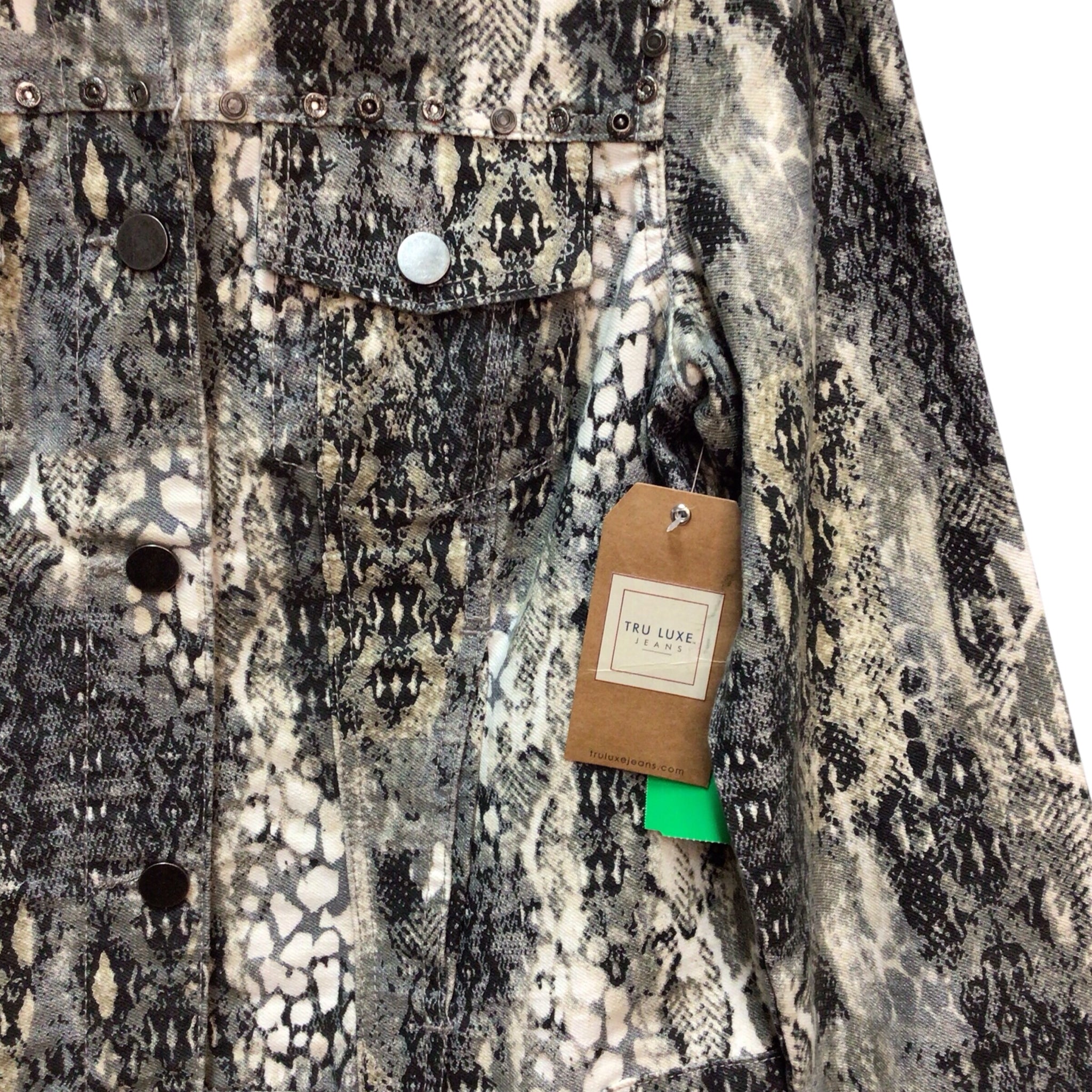 Tru Luxe Jeans Button Up Jacket Size M NWT