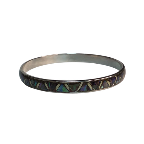 Hand Crafted Abalone Bangle Bracelet