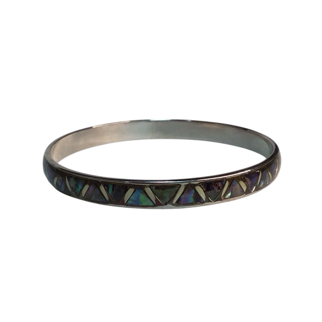 Hand Crafted Abalone Bangle Bracelet