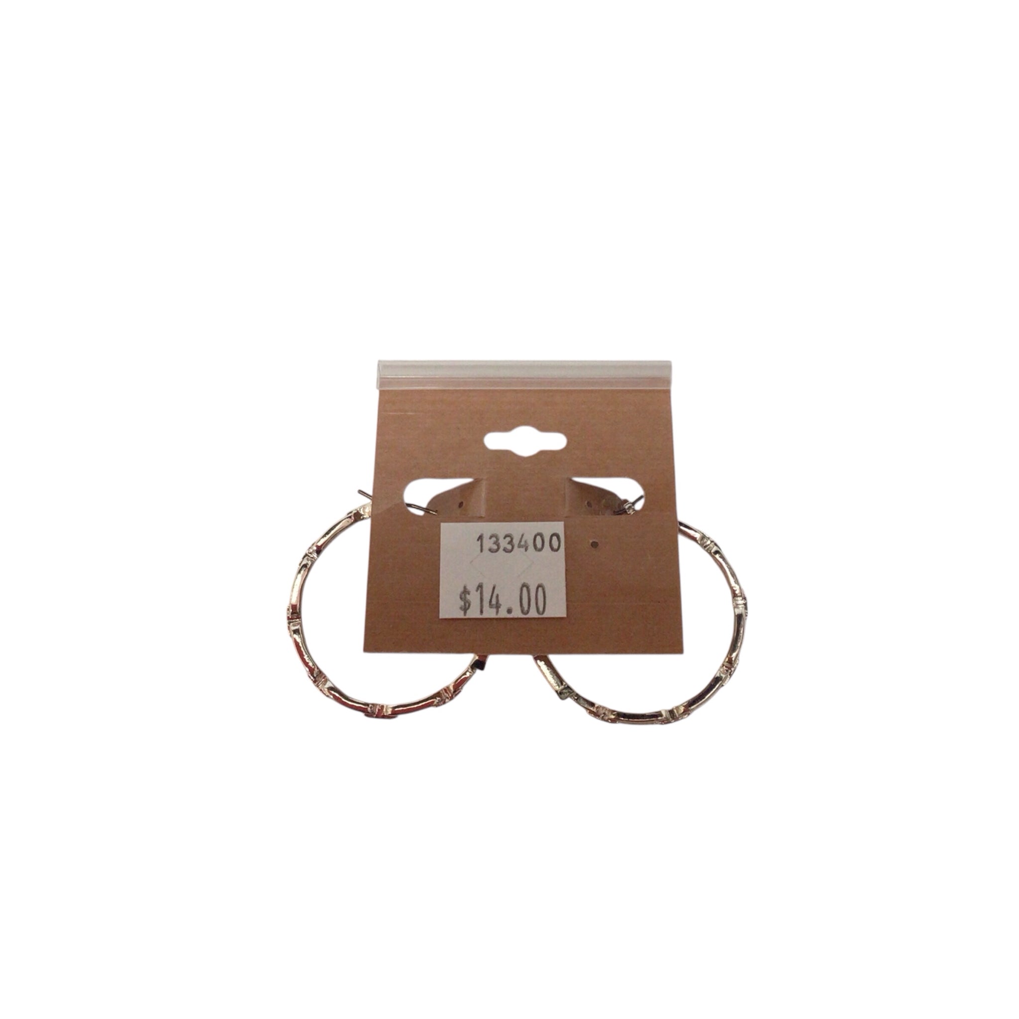 Silver Tone & Pink Gemstone Hoop Earrings