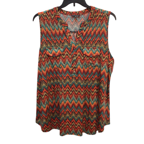 Ava & Grace Chevron Sleeveless Top Size 2X