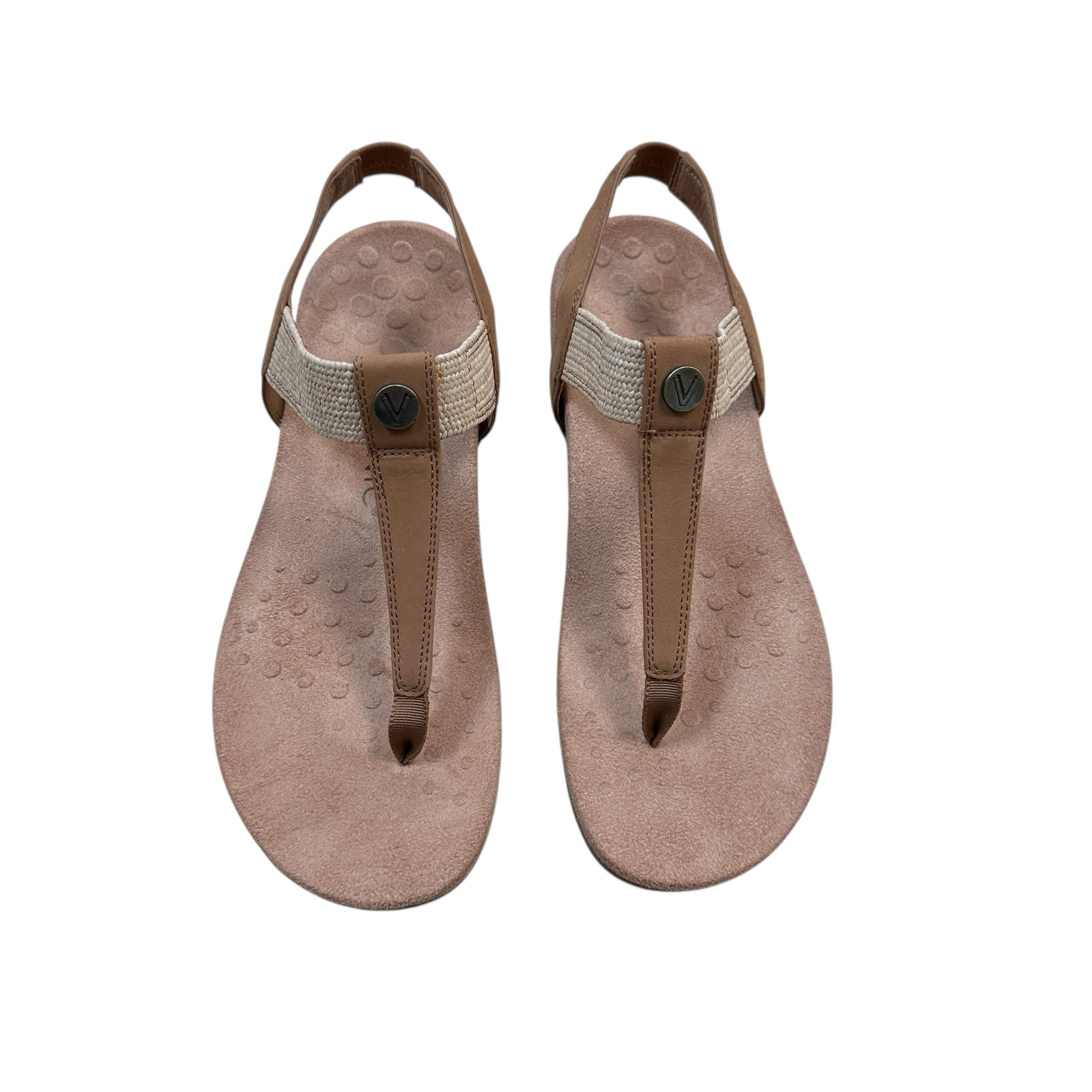 Vionic "Brea" Camel Ankle Sandals Size 10