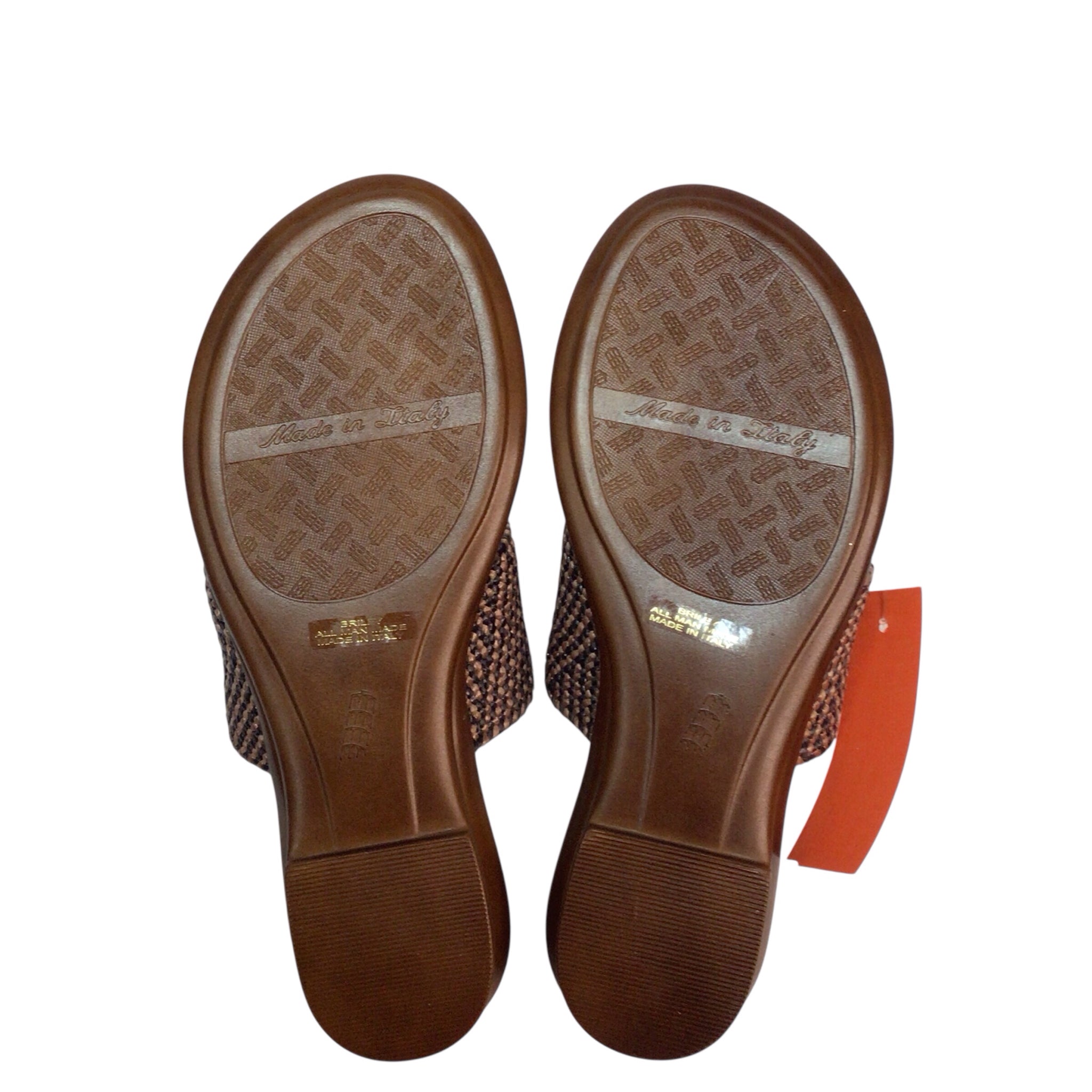 Italian Shoemakers Briley Brown Sandals Size 7.5