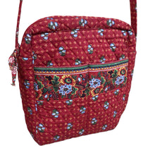 Load image into Gallery viewer, Vera Bradley Red Multicolor Medium Crossbody Bag